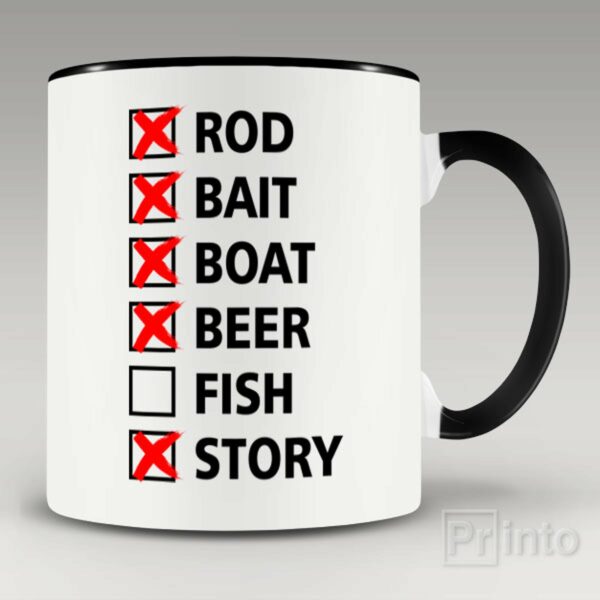 Fishing Checklist mug