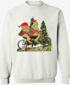 Frog And Toad On The Bike Christmas Sweatshirt 1