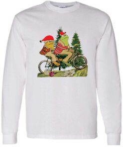 Frog And Toad On The Bike Christmas Sweatshirt 3 Frog And Toad On The Bike Christmas Sweatshirt 4