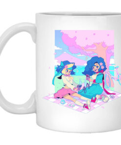 Game Gyaru Sakura Picnic Mug Shirt Sweatshirt Long Sleeve Hoodie Tank Mug 1