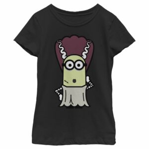 Girl’s Despicable Me Minions Bride Of Frankenstein Pose T-Shirt