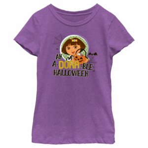 Girl’s Dora the Explorer An A-Dora-Ble Halloween T-Shirt