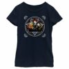 Girl’s Hocus Pocus Amuck Witch Circle T-Shirt