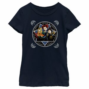 Girl’s Hocus Pocus Amuck Witch Circle T-Shirt