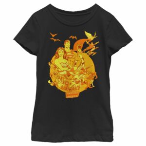 Girl’s Justice League Pumpkin League T-Shirt