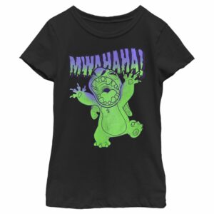 Girl’s Lilo & Stitch Mwahaha Halloween Horror T-Shirt