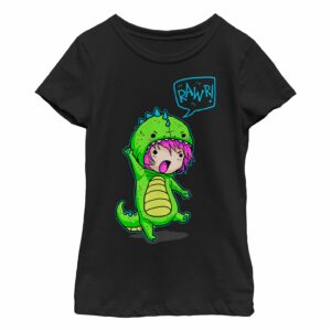 Girl’s Lost Gods Halloween Dinosaur Costume T-Shirt