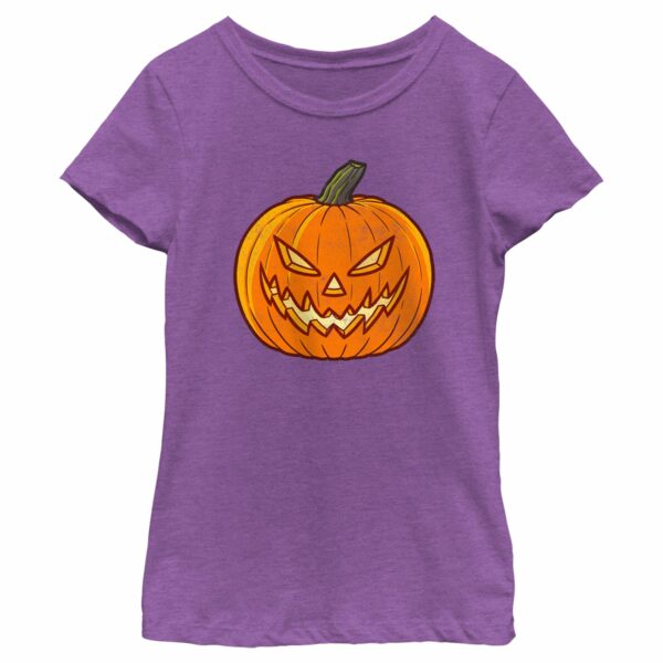 Girl’s Lost Gods Halloween Evil Jack-O’-Lantern T-Shirt