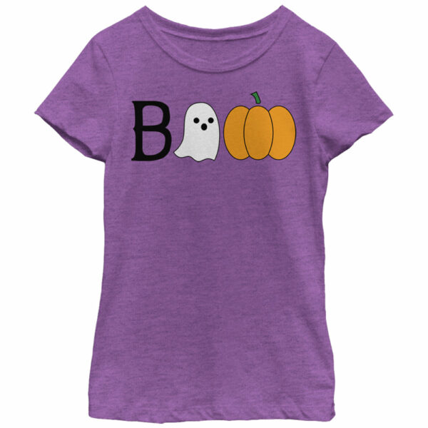 Girl’s Lost Gods Halloween Ghost and Pumpkin Boo T-Shirt