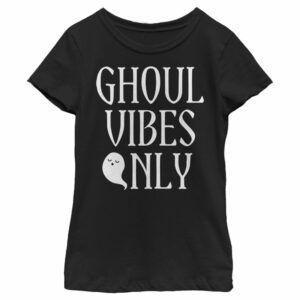 Girl’s Lost Gods Halloween Ghoul Vibes Only T-Shirt