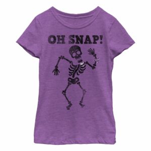 Girl’s Lost Gods Halloween Oh Snap Skeleton T-Shirt