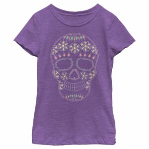 Girl’s Lost Gods Halloween Sugar Skull T-Shirt