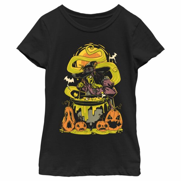 Girl’s Lost Gods Halloween Witches’ Brew Scene T-Shirt