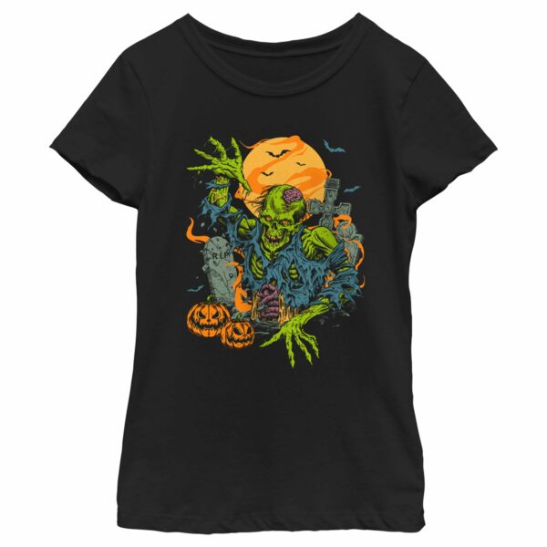 Girl’s Lost Gods Halloween Zombie Scene T-Shirt