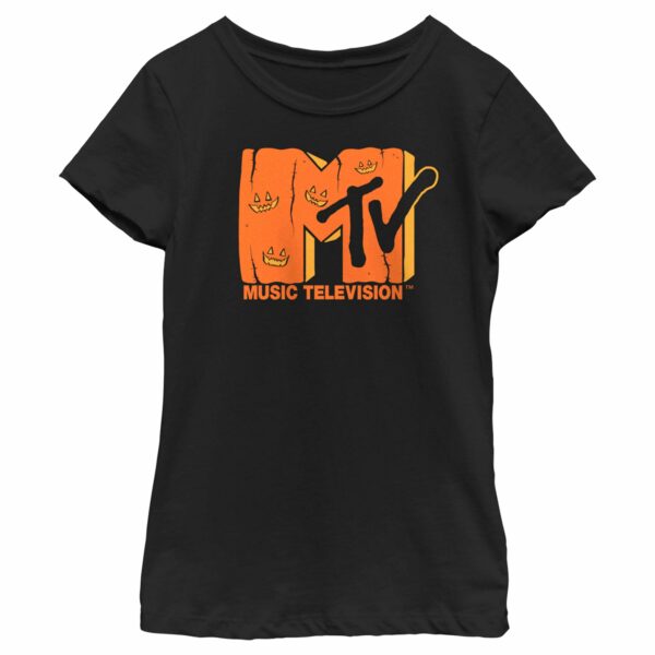 Girl’s MTV Jack-o’-lantern Logo T-Shirt