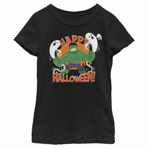 Girl’s Marvel The Hulk Happy Halloween T-Shirt