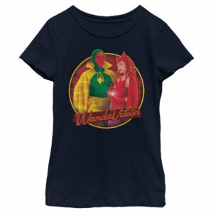 Girl’s Marvel WandaVision Halloween Wanda and Vision T-Shirt