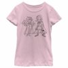 Girl’s Marvel WandaVision Outline Sketch T-Shirt
