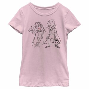 Girl’s Marvel WandaVision Outline Sketch T-Shirt