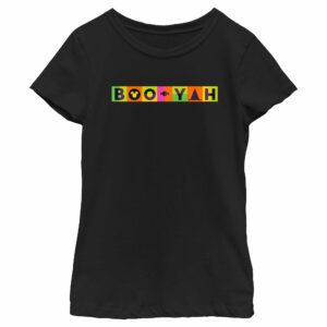 Girl’s Mickey & Friends Halloween Boo-Yah Logo T-Shirt