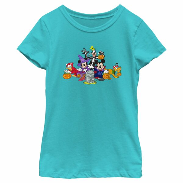 Girl’s Mickey & Friends Halloween Group Shot T-Shirt