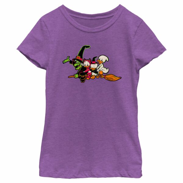 Girl’s Mickey & Friends Halloween Huey Dewy and Louie T-Shirt