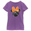 Girl’s Mickey & Friends Mickey and Friends Minnie Web Silhouette T-Shirt