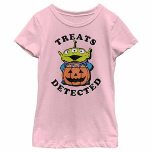 Girl’s Monsters Inc Halloween Alien Treats Detected T-Shirt