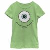 Girl’s Monsters Inc Mike Wazowski Eye Smile T-Shirt