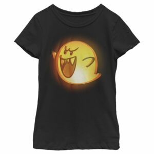 Girl’s Nintendo Halloween Boo Pumpkin T-Shirt