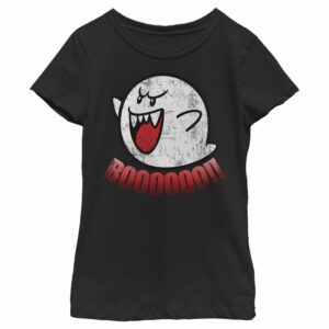 Girl’s Nintendo Retro Boo Ghost T-Shirt