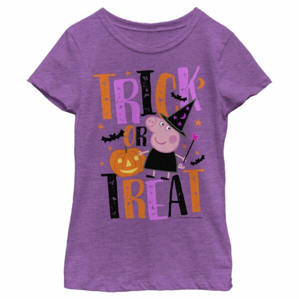 Girl’s Peppa Pig Halloween Trick-Or-Treat T-Shirt