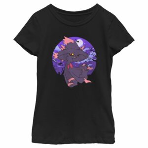 Girl’s Pokemon Halloween Night Mismagius T-Shirt