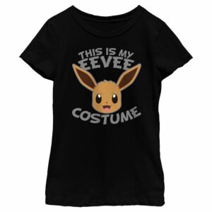 Girl’s Pokemon Halloween This is my Eevee Costume T-Shirt