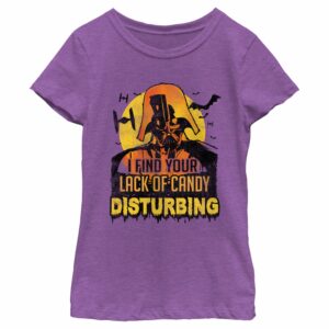 Girl’s Star Wars Distressed Lack of Candy Vader T-Shirt