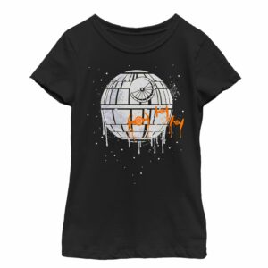 Girl’s Star Wars Halloween Death Star Drip T-Shirt