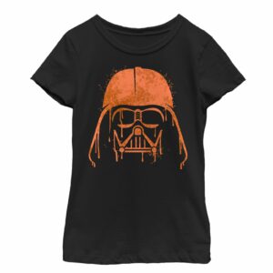 Girl’s Star Wars Halloween Vader Helmet Spray-Paint T-Shirt