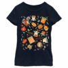 Girl’s Star Wars The Mandalorian Halloween Candy Collage T-Shirt