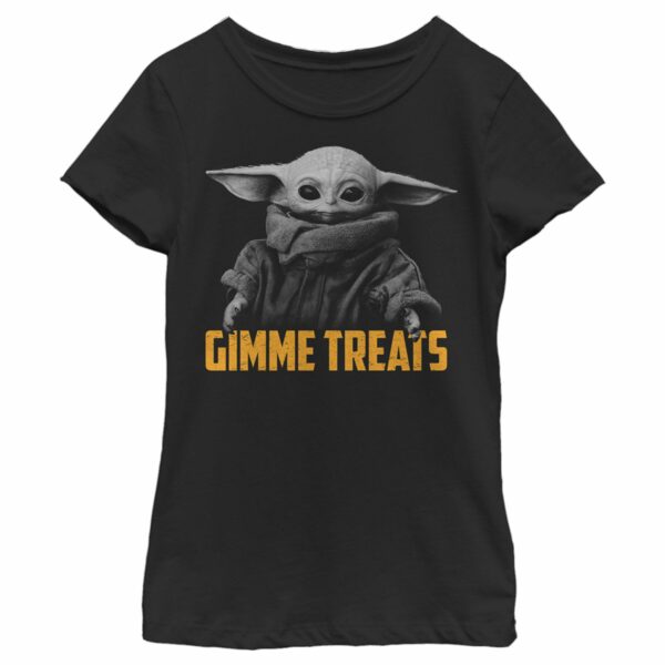 Girl’s Star Wars The Mandalorian Halloween Grogu Gimme Treats T-Shirt