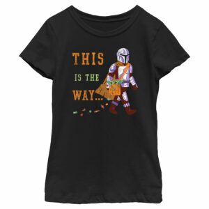 Girl’s Star Wars The Mandalorian Halloween This is the Way Treats T-Shirt