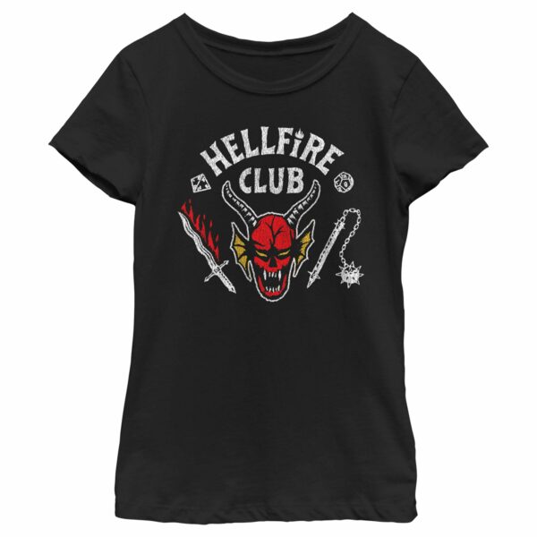 Girl’s Stranger Things Hellfire Club Costume T-Shirt