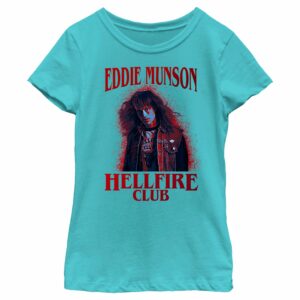 Girl’s Stranger Things Hellfire Club Eddie Munson T-Shirt