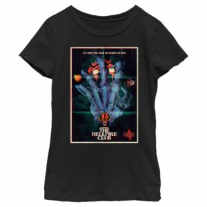 Girl’s Stranger Things Retro Hellfire Club Poster T-Shirt