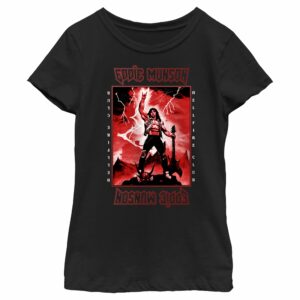 Girl’s Stranger Things Rockstar From Hellfire Club Eddie Munson T-Shirt