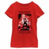 Girl’s Stranger Things White Hellfire Club Rockstar Eddie Munson T-Shirt