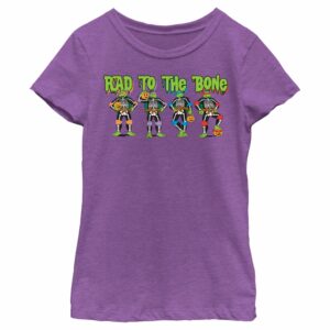 Girl’s Teenage Mutant Ninja Turtles Halloween Rad to the Bone T-Shirt