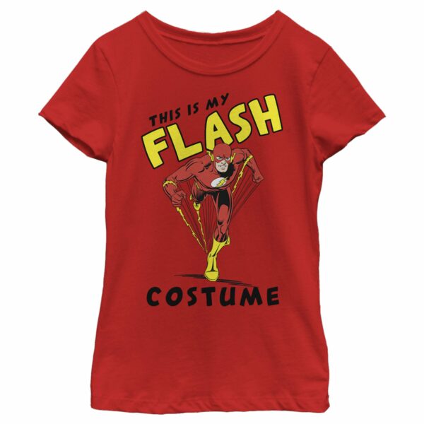 Girl’s The Flash This Is My Flash Costume Text Poster T-Shirt