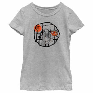 Girl’s The Nightmare Before Christmas Halloween Sally Pumpkin Sketch T-Shirt