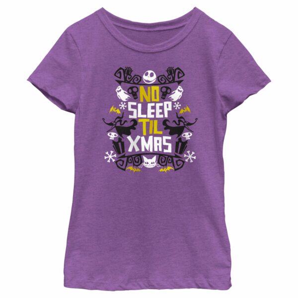 Girl’s The Nightmare Before Christmas No Sleep Til Christmas T-Shirt