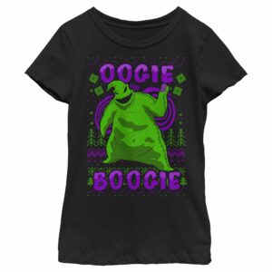 Girl’s The Nightmare Before Christmas Oogie Boogie Ugly Sweater T-Shirt